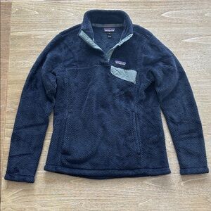 Patagonia Re-Tool Half-Snap Pullover Fleece in Navy Blue in Size S